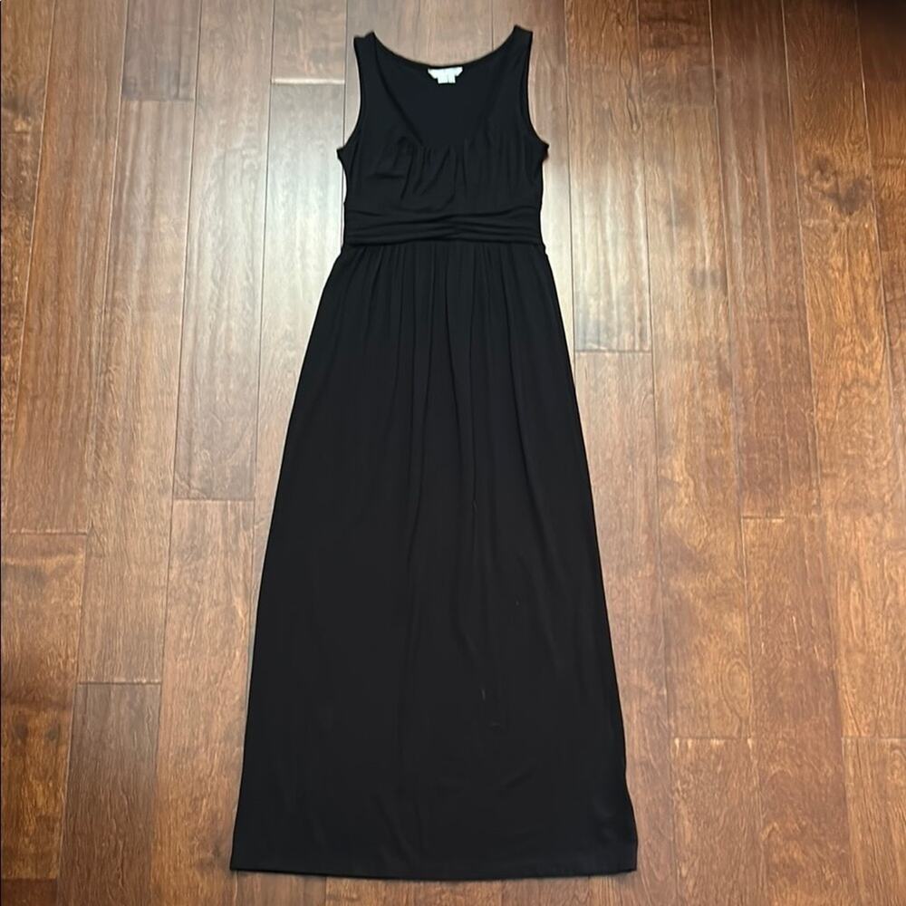 Boden Black Sleeveless Sheath Maxi Dress, Size 4